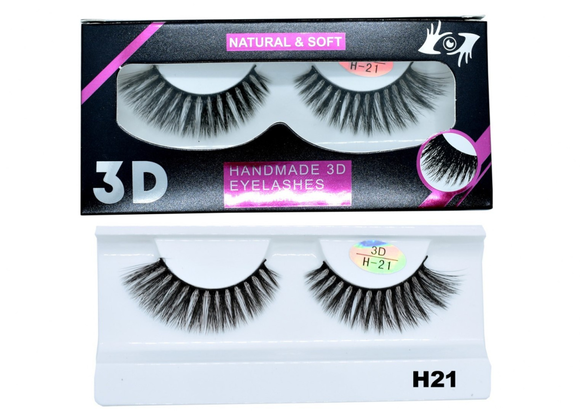 SZTUCZNE RZĘSY JEDWABNE NA PASKU - 3D NORKI - H21 SZTUCZNE RZĘSY JEDWABNE NA PASKU - 3D NORKI - H21