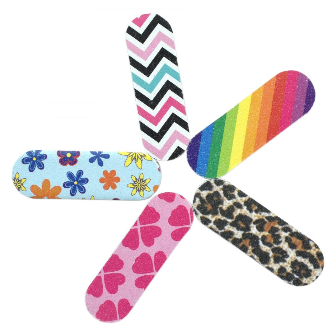 Zestaw Mini pilniki do paznokci manicure - 5 szt Zestaw Mini pilniki do paznokci manicure - 5 szt