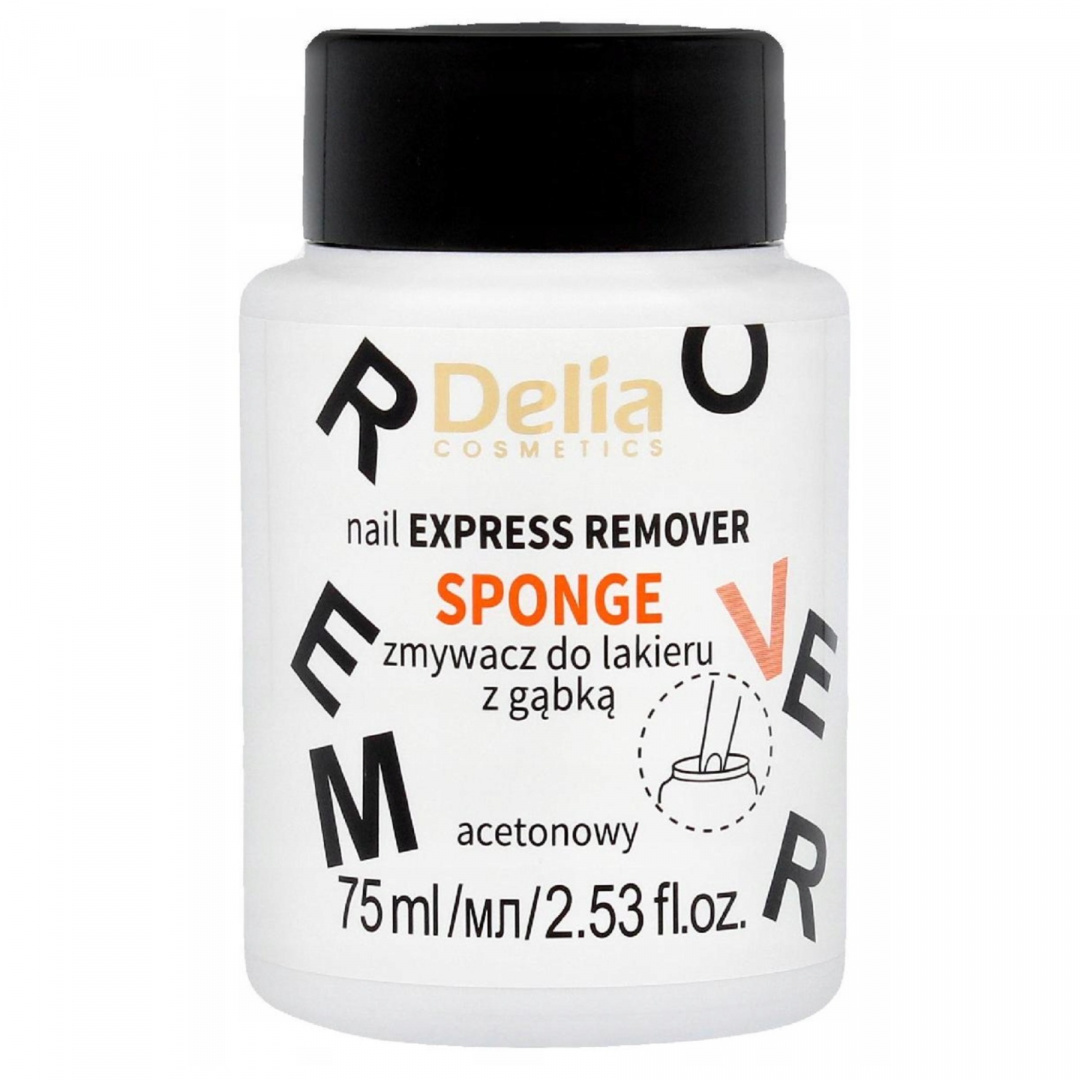 DELIA COSMETICS Zmywacz w Gąbce Acetonowy 75 ml DELIA COSMETICS Zmywacz w Gąbce Acetonowy 75 ml