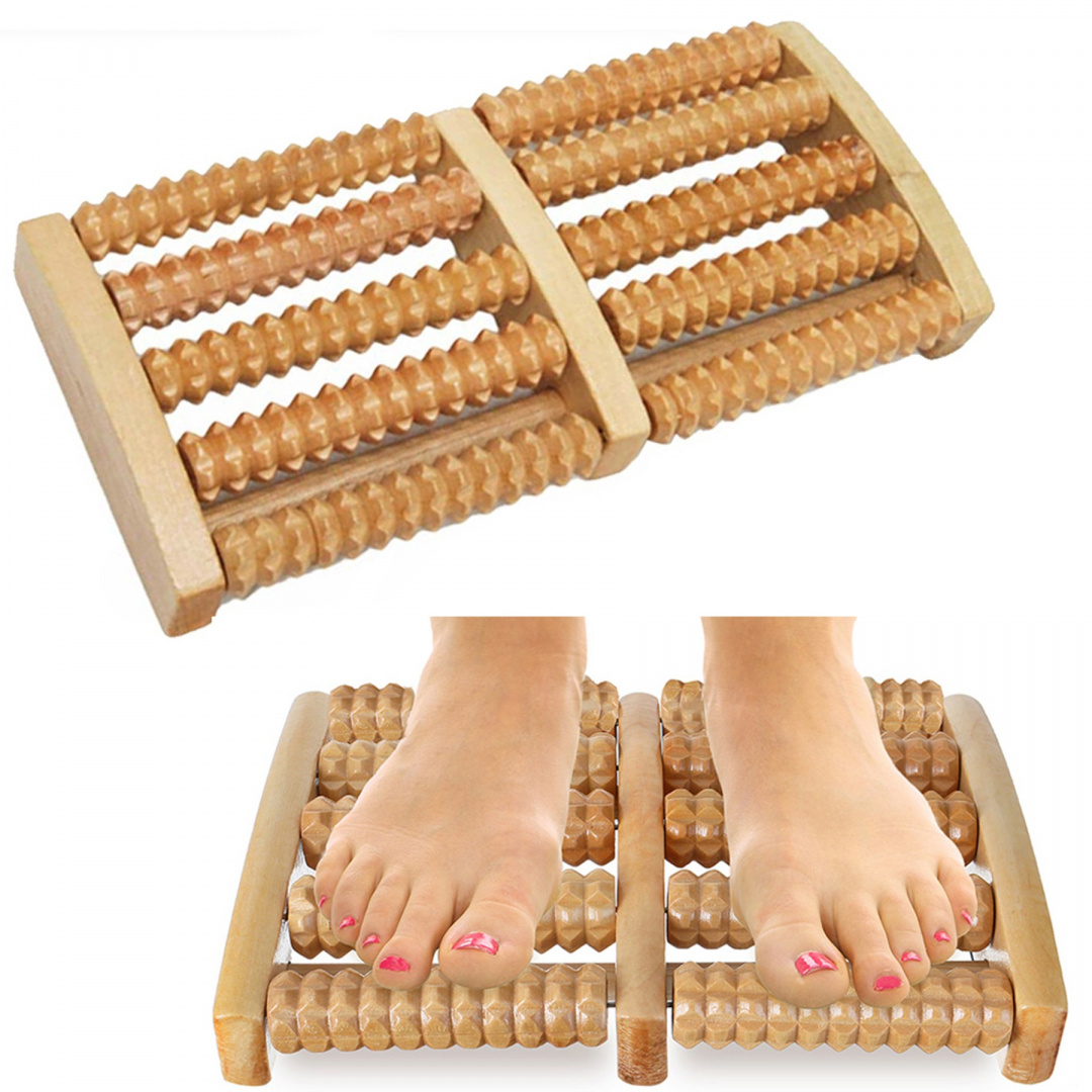 MASAŻER DO STÓP TRADYCYJNY DREWNIANY ROLLER 2X5 MASAŻER DO STÓP TRADYCYJNY DREWNIANY ROLLER 2X5