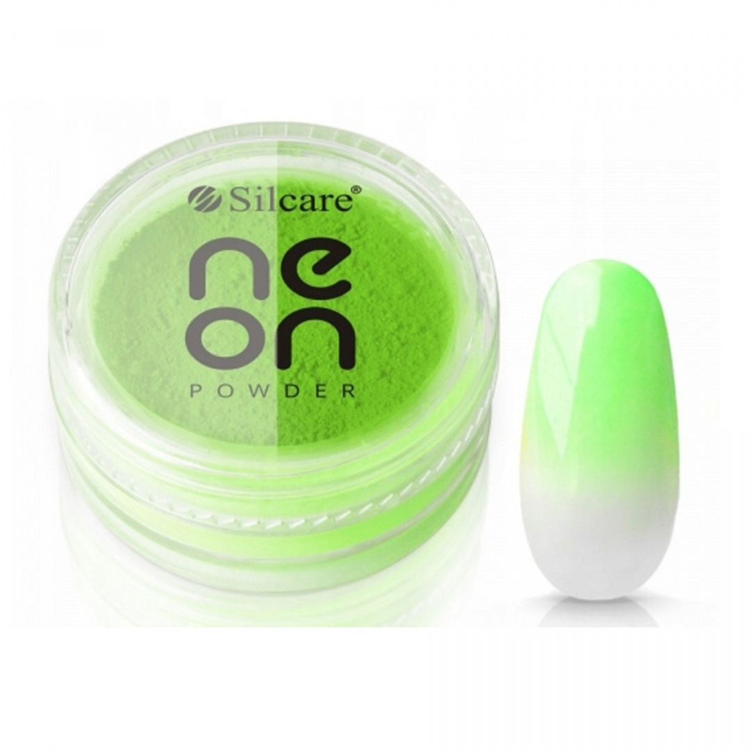 Silcare Efekt Dymu Neon Powder Green 3g Silcare Efekt Dymu Neon Powder Green 3g
