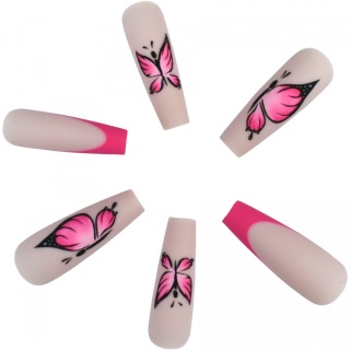 TIPSY PAZNOKCIE SZTUCZNE WZORY - 24 szt. - BY3