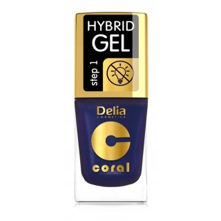 DELIA Lakier HYBRID GEL 63 - Perłowy Fiolet 11ml