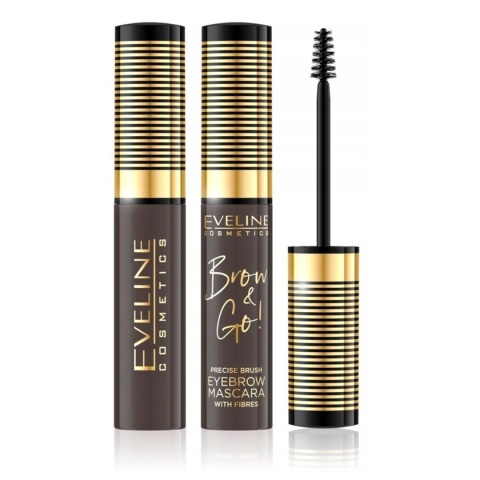 Eveline Cosmetics Brow&Go! Maskara do Brwi No 02 - Dark