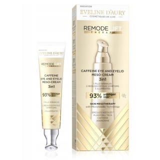 Eveline D’Aury Kofeinowy Mezo Krem Pod Oczy i na Powieki z Mikroigłami 3w1