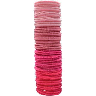 FROTKI GUMKI DO WŁOSÓW - 20 Szt. Róźowe