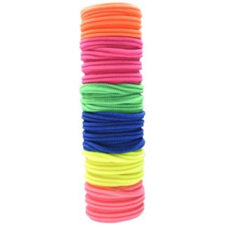 FROTKI GUMKI DO WŁOSÓW - 20 Szt. Neonowe