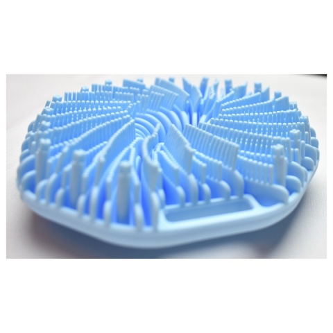 Myjka Silikonowa Miękka Szczotka do Ciała z Antypoślizgową Rączką