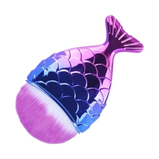 Pędzel RYBKA do odpylania pyłu pudru różu makijażu