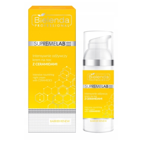BIELENDA KREM Z CERAMIDAMI DO TWARZY SUPREMELAB ODŻYWCZY NA NOC 50ML