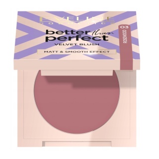 EVELINE Better Than Perfect Velvet Blush róż prasowany 03 Rosewood