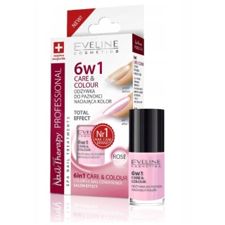 EVELINE Nail Therapy Odżywka do Paznokci Nadająca Kolor Rose