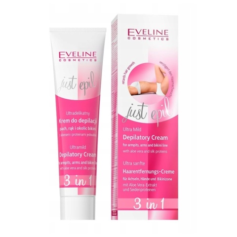 Eveline Just Epil 3w1 Krem do Depilacji Pach Rąk i Okolic Bikini 125ml Mild