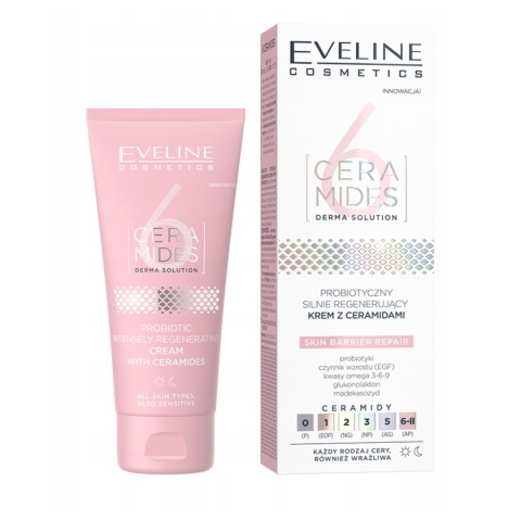 Eveline Probiotyczny Silnie 6 Ceramides Regenerujący Krem na Noc z Ceramidami