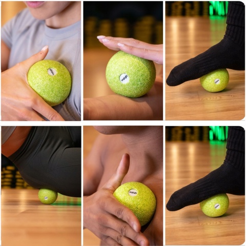 Piłka do Masażu Twarda Piłeczka Punktowy Ciała Masażer Roller EPP 8cm