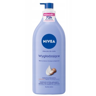 NIVEA Wygładzające Mleczko do ciała nawilżające 72h z pompką 625ml