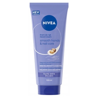 NIVEA Smooth Hands Krem odżywczy nawilżający do rąk dłoni i paznokci 100ml