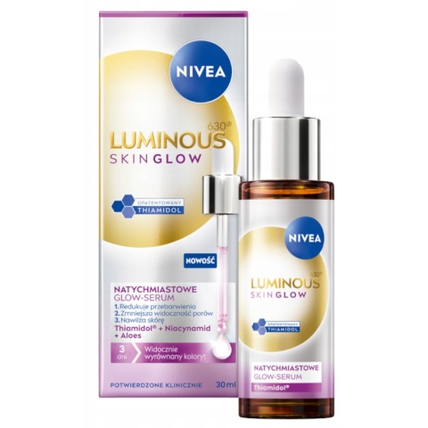 NIVEA LUMINOUS630 SKIN GLOW Natychmiastowe Glow - Serum do twarzy 30 ml