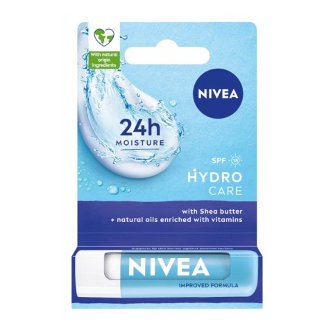 NIVEA HYDRO CARE Pomadka ochronna do ust z filtrem SPF 15 4,8g