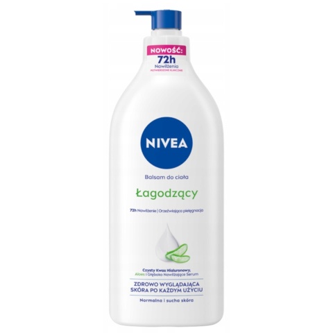 NIVEA Aloe & Hydration Łagodzący Balsam do ciała z pompką 625ml