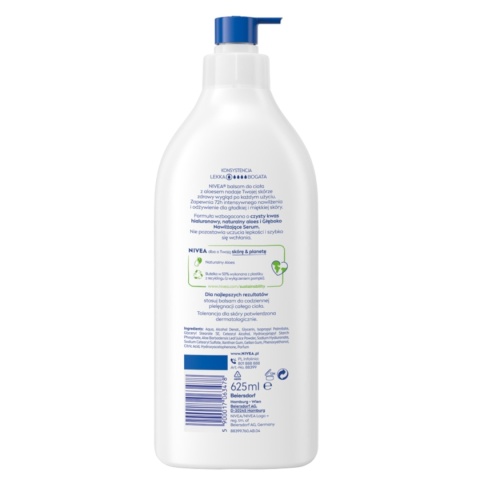 NIVEA Aloe & Hydration Łagodzący Balsam do ciała z pompką 625ml