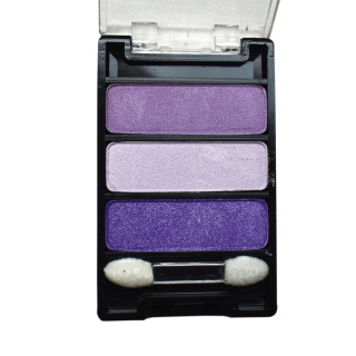 Paleta Cieni do Powiek Makijażu Oczu 3 Kolory - Zestaw Fiolet