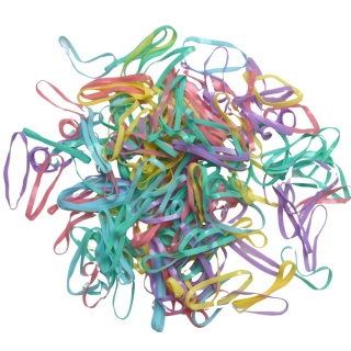 Profesjonalne Silikonowe Gumki do Włosów Pastelowe Recepturki - 160 szt