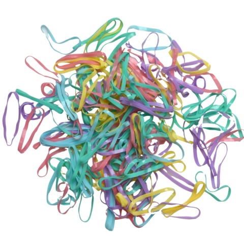 Profesjonalne Silikonowe Gumki do Włosów Pastelowe Recepturki - 160 szt