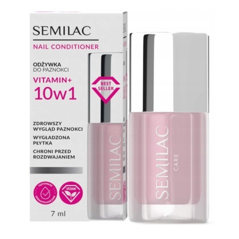 SEMILAC ODŻYWKA VITAMIN+ 10w1 DO PAZNOKCI KRUCHYCH ŁAMLIWYCH ROZDWAJĄCYCH