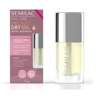 SEMILAC SUCHY OLEJEK PIELĘGNUJĄCY DO SKÓREK I PAZNOKCI VELVET DRY OIL 7ml
