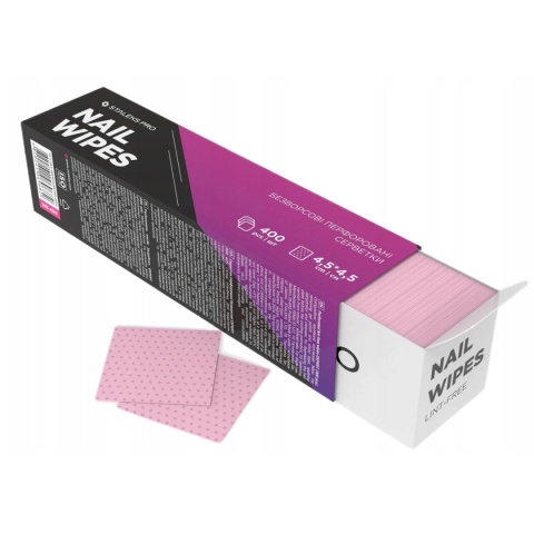 STALEKS Perforowane Waciki Bezpyłowe EXPERT 400 szt. WE-400