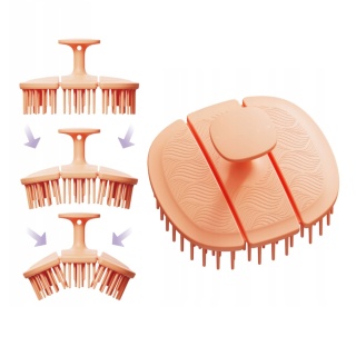 Szczotka Masażer Do Mycia Włosów Głowy Masek Wcierek Antybakteryjna Peeling