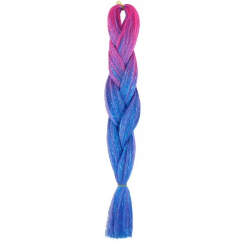 Włosy Syntetyczne Kolorowe Warkoczyki Brokatowe - ZB258N