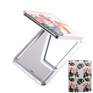 Lusterko Kosmetyczne Kwadratowe Zamykane Składane Do Torebki