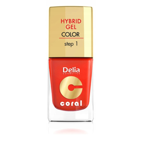 DELIA Lakier HYBRID GEL 14 Pomarańczowy - 11ml DELIA Lakier HYBRID GEL 14 Pomarańczowy - 11ml