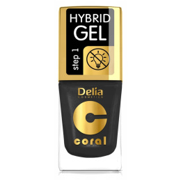 DELIA Lakier HYBRID GEL 64 Złota Czerń - 11ml