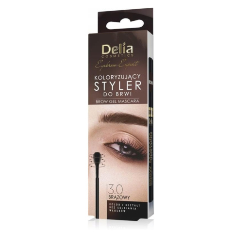 Delia Expert Styler do brwi 3.0 Brąz butelka 11ml