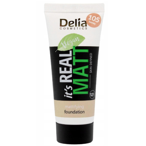 Delia Real Matt 105 Podkład Matujący 30ml