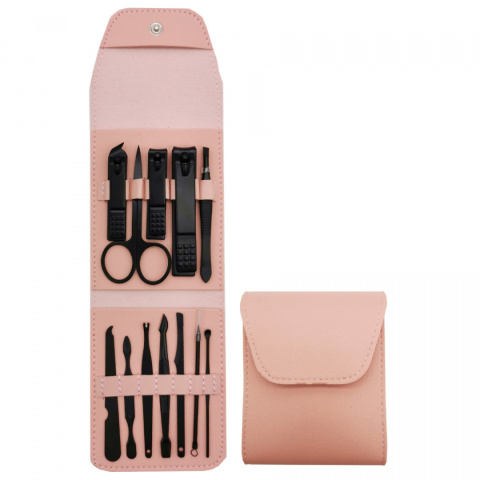 Zestaw do Manicure i Pedicure - 12 el. + Etui