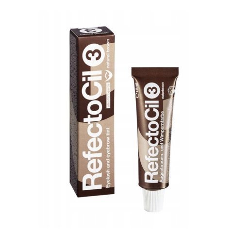 Refectocil Henna do Brwi i Rzęs - 3 naturalny BRĄZ