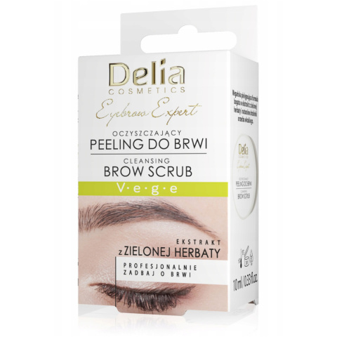 DELIA Oczyszczający Peeling do Brwi 10 ml Scrub