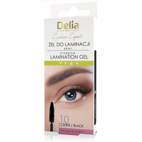 DELIA Żel do laminacji brwi 4 ml 1.0 CZERŃ