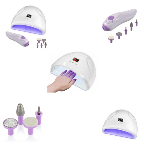 Zestaw do Hybrydy - UV Lampa 12 Led + Frezarka 12w Zestaw do Hybrydy - UV Lampa 12 Led + Frezarka 12w