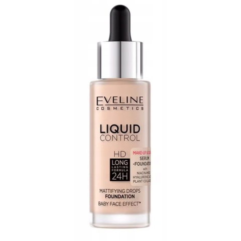 Eveline Cosmetics Liquid Control HD Podkład do Ttwarzy No 025 - Light Rose